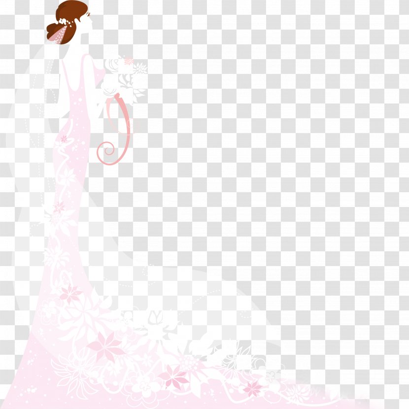 Textile Pattern - Pink - Bride Transparent PNG