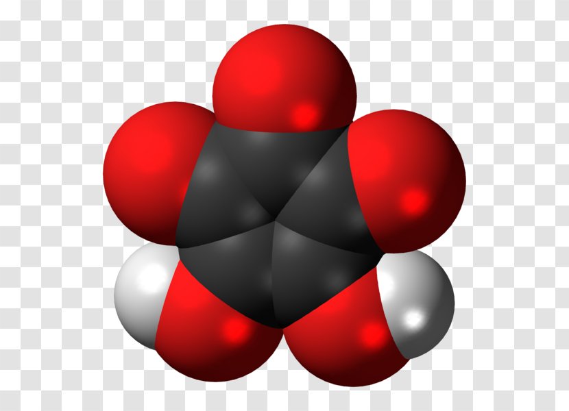 Space-filling Model Croconic Acid Molecule Ball-and-stick Chemical Compound - Organic - Acetic Transparent PNG