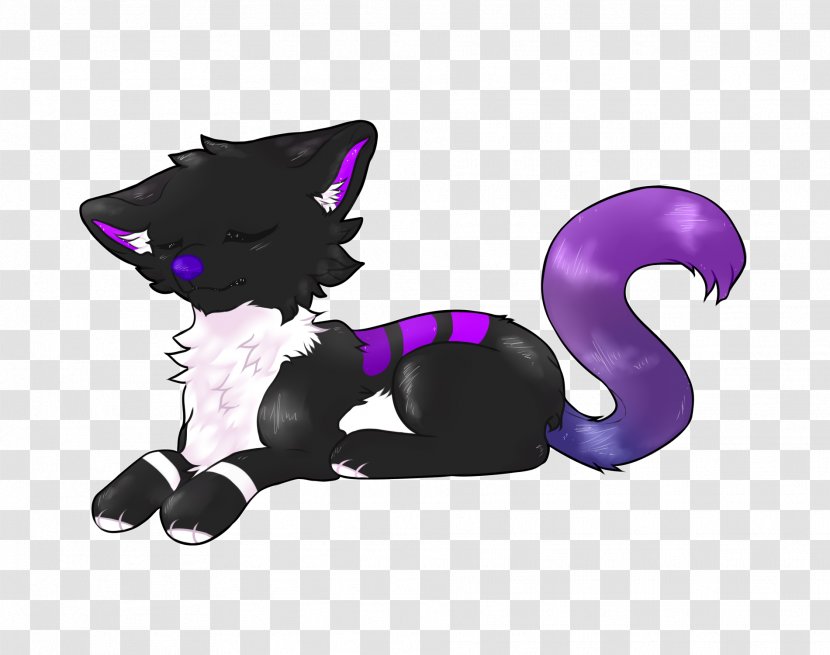 Black Cat Kitten Whiskers Character Transparent PNG