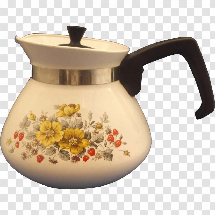 CorningWare Jug Kitchenware Ceramic Teapot - Coffee Percolator Transparent PNG