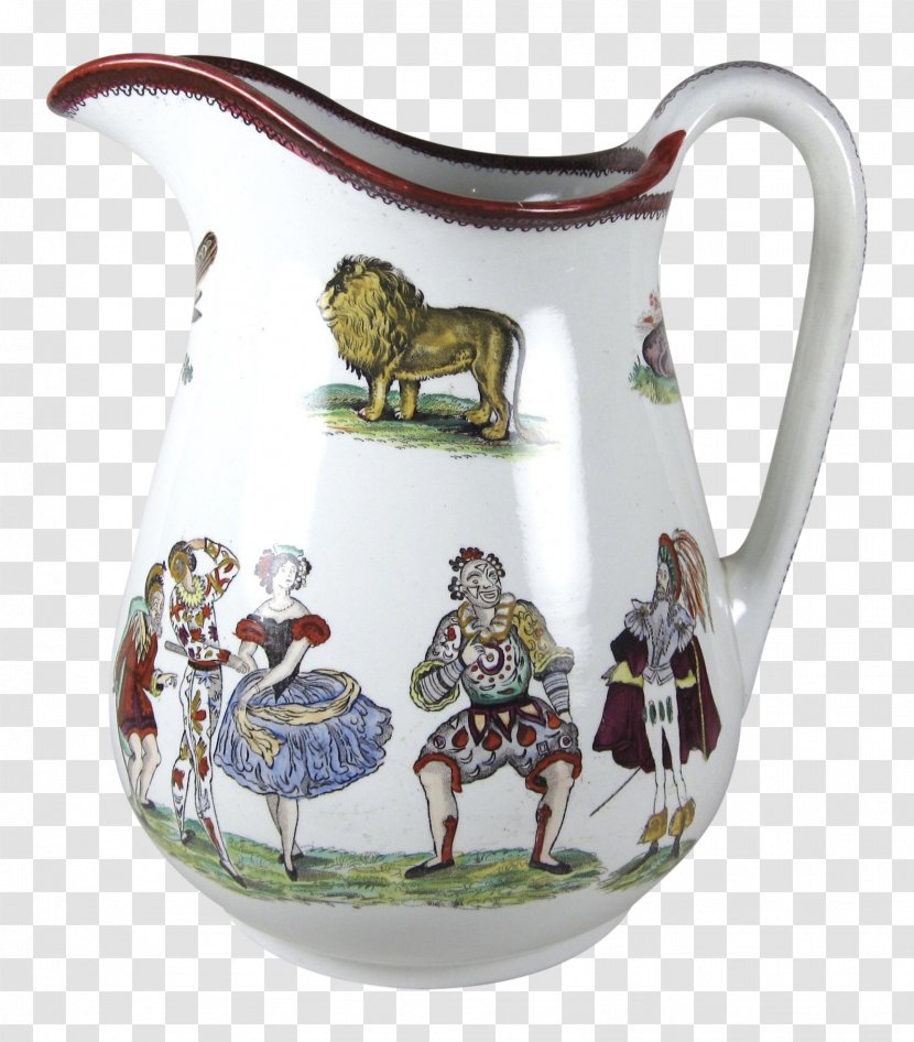 Jug Staffordshire Pitcher Ironstone China 19th Century - Drinkware - Mug Transparent PNG