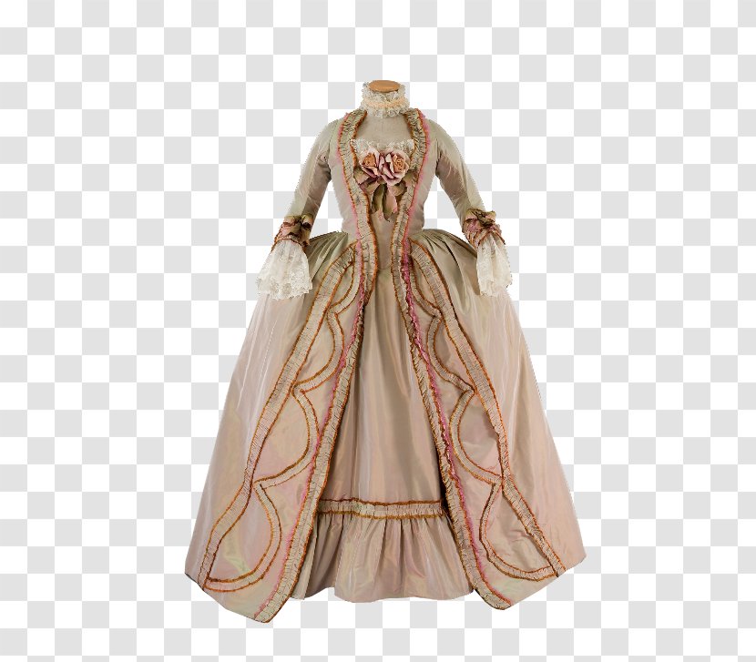 Dress 18th Century Dirndl Sack-back Gown Fashion - Outerwear - MARIE ANTOINETTE Transparent PNG