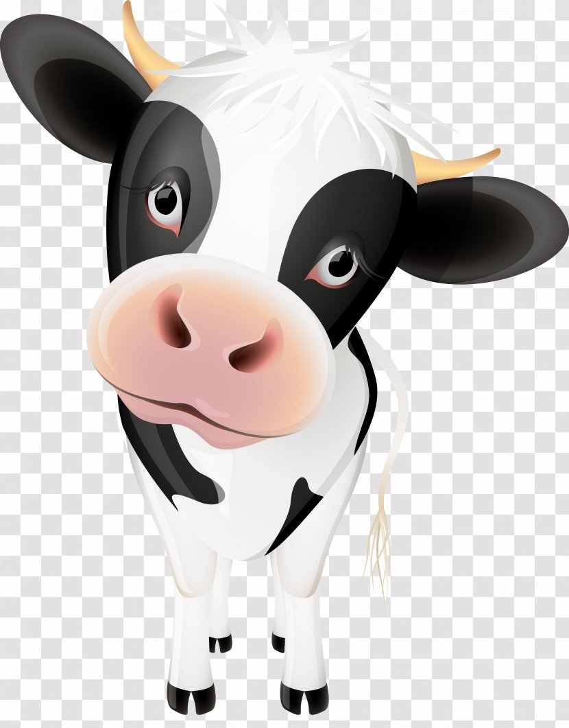Cattle Cartoon Calf Clip Art - Funny Cow Transparent PNG