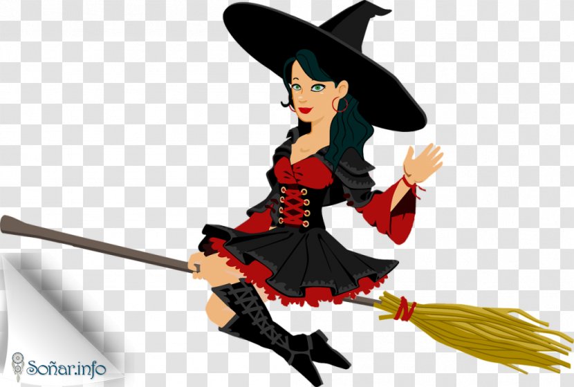 Witchcraft Witch Flying Clip Art Vector Graphics Image - Broom - Quidditch Clipart Transparent PNG