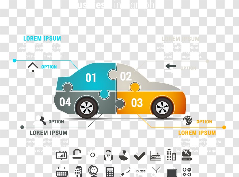 Car Infographic Information Icon - Business - Vector Transparent PNG