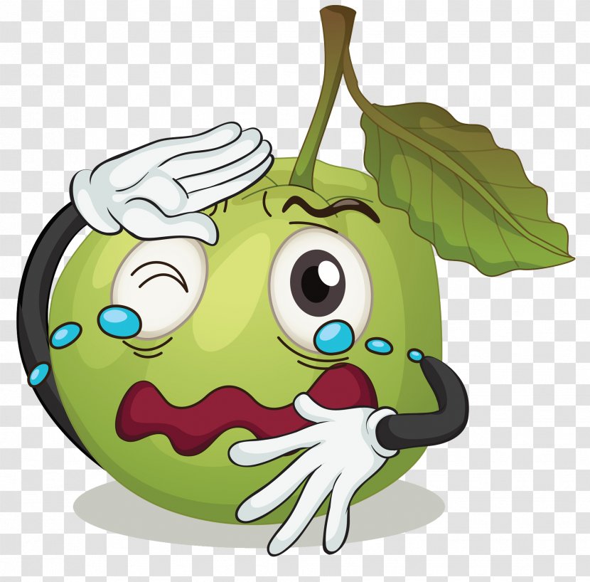 Juice Guava Clip Art - Cartoon - Apple In Tears Transparent PNG