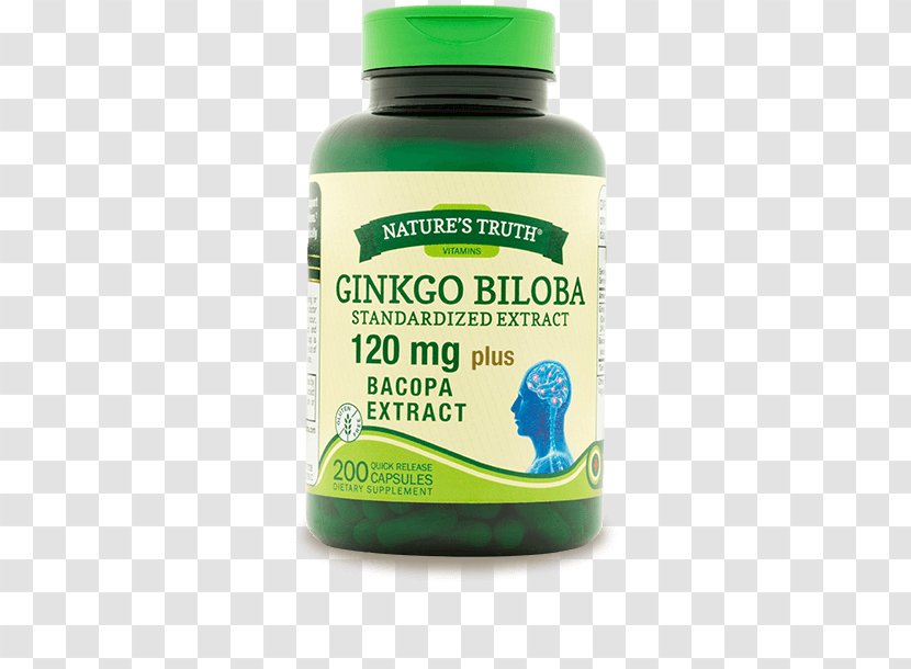 Dietary Supplement Ginkgo Biloba Vegetarian Cuisine Extract Coconut Oil - Ginkgo-biloba Transparent PNG