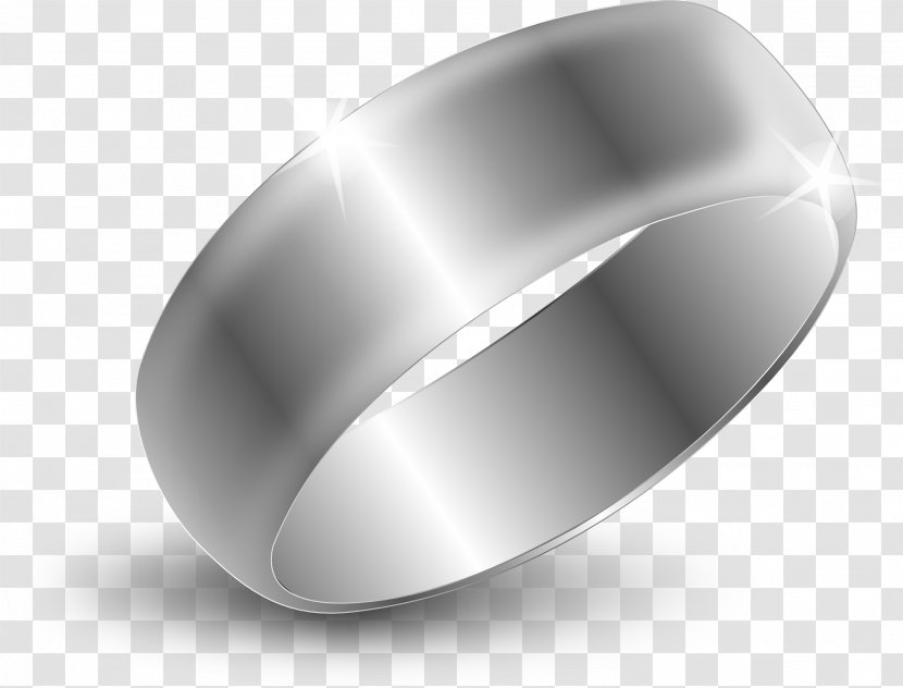 Wedding Ring Silver Jewellery Engagement - Rings Transparent PNG