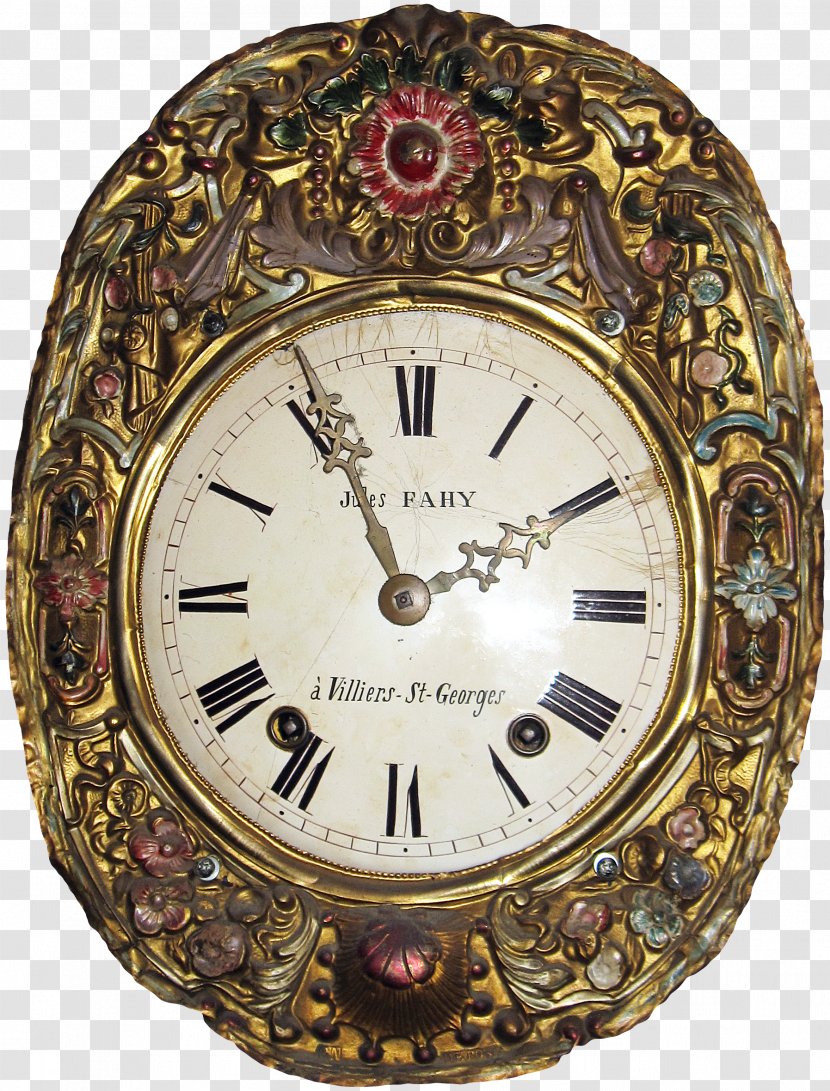 Clock Metal Bulova Fusee - Swiss Railway - Watch Pattern Transparent PNG