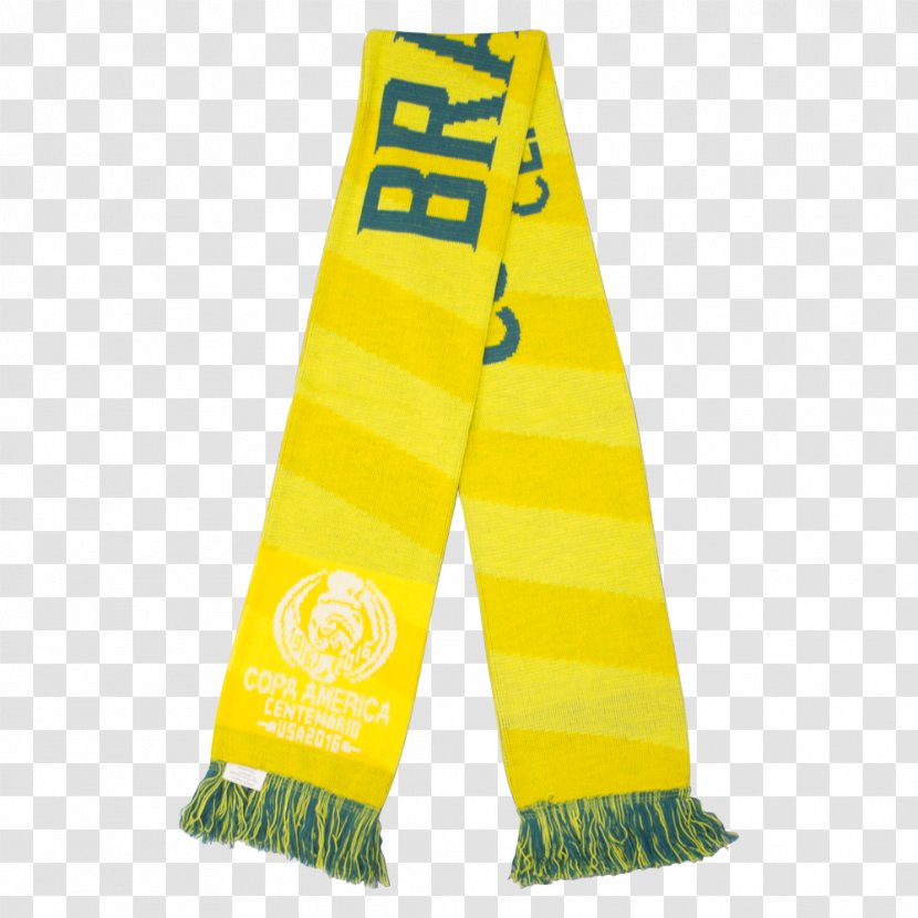 Scarf Copa América Brazil National Football Team United States - Yellow - Knitting Wool Transparent PNG