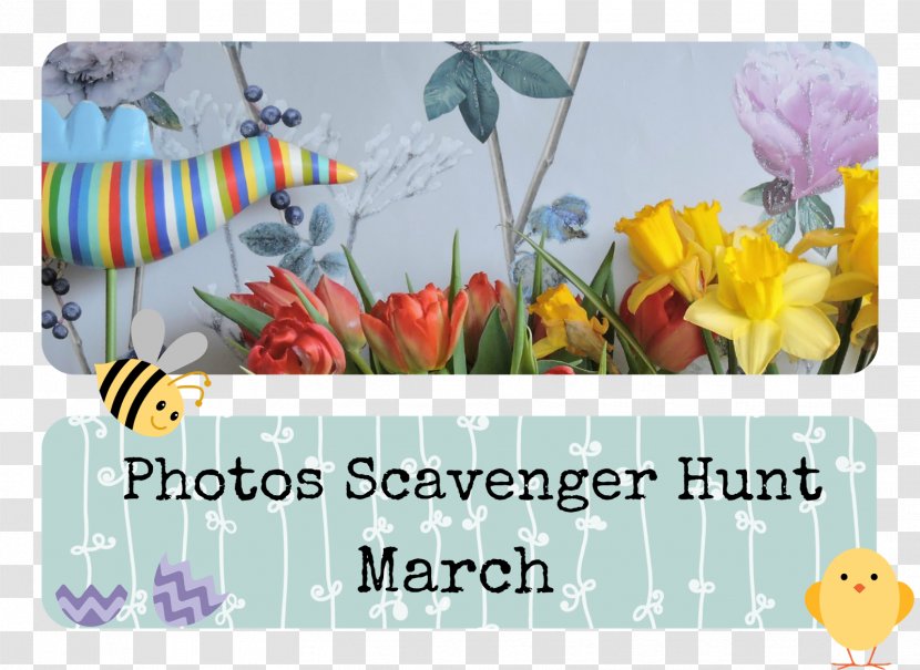 Floral Design Yellow Petal Plastic Flower - Scavenger Hunt Day Transparent PNG