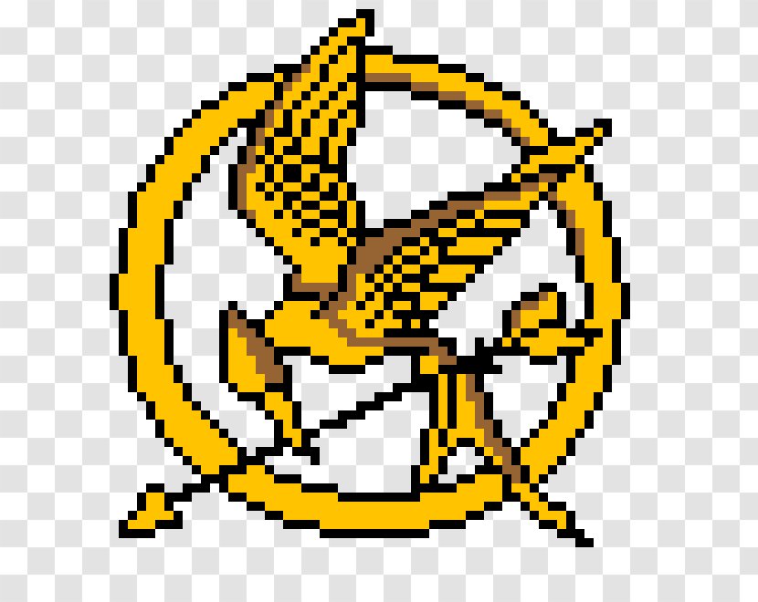 Minecraft Pixel Art YouTube Drawing - Symbol - The Hunger Games Transparent PNG