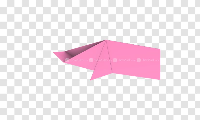 Origami Paper Angle - Magenta - Animals Transparent PNG