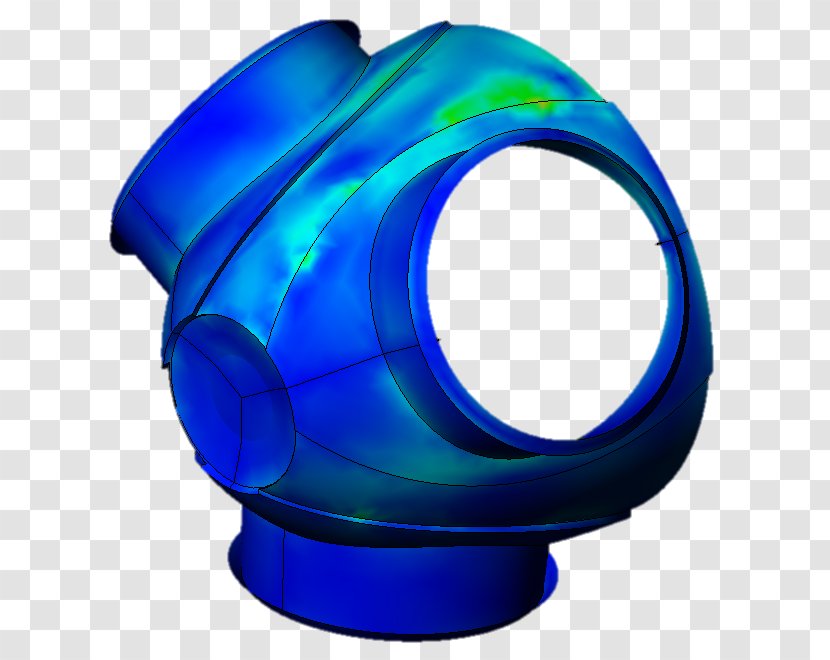 Nacelle ANSYS Industrial Design - Cobalt Blue Transparent PNG
