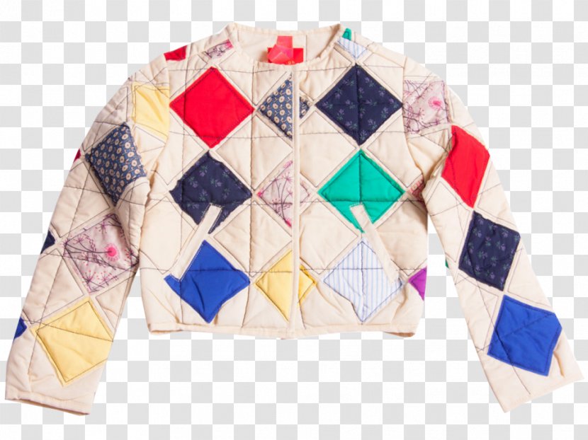 Patchwork Quilt Jacket Sleeve Textile - Ligth Transparent PNG
