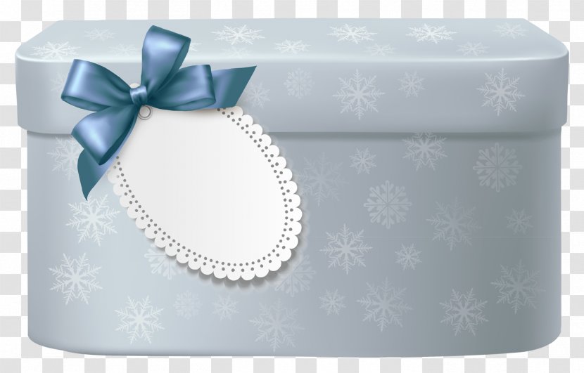 Gift Christmas Clip Art - Blue Box Transparent PNG