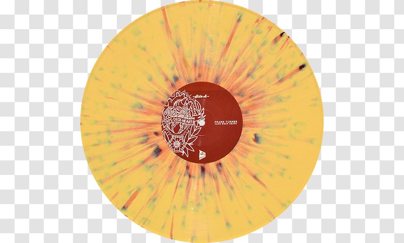 Tape Deck Heart Phonograph Record Compact Disc Color Tattoos - Orange - Iris Transparent PNG