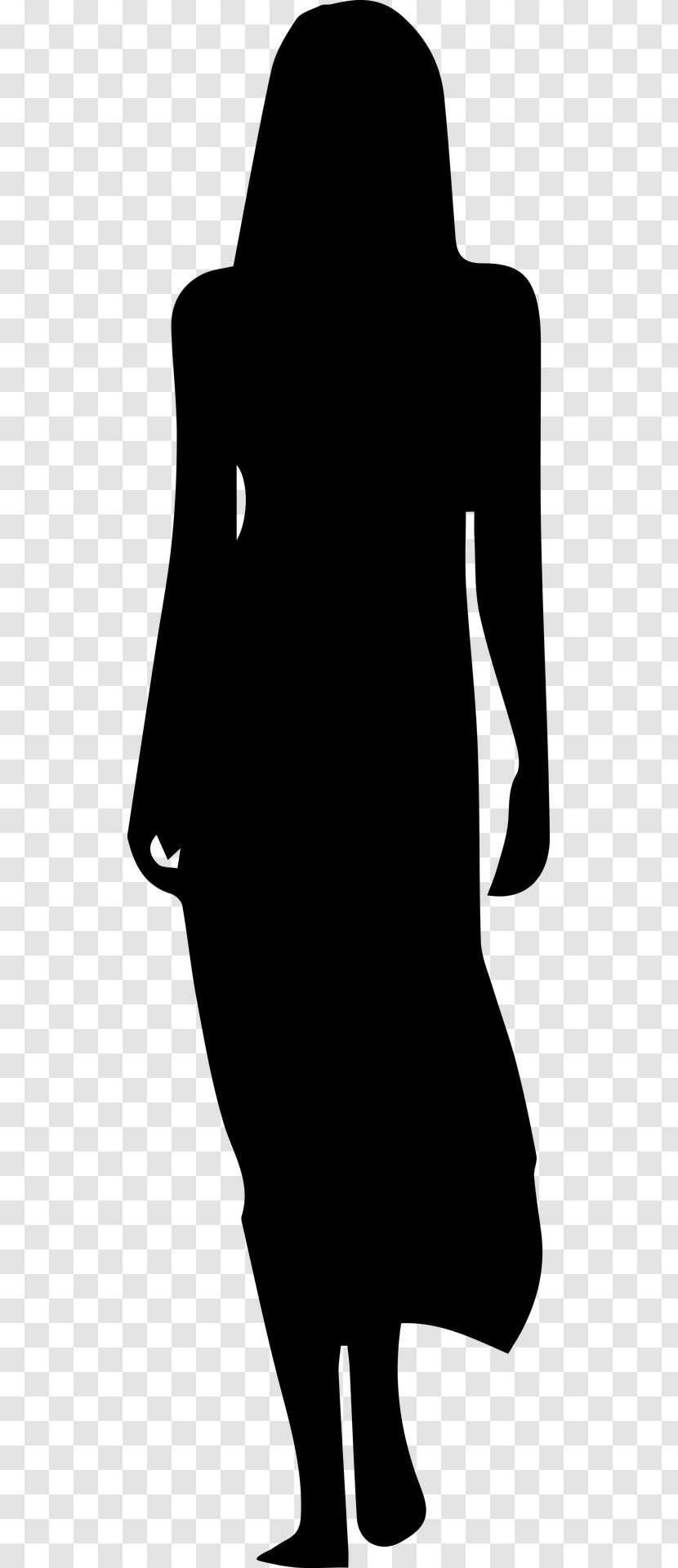 Dress Silhouette Woman Clip Art - Costume Transparent PNG