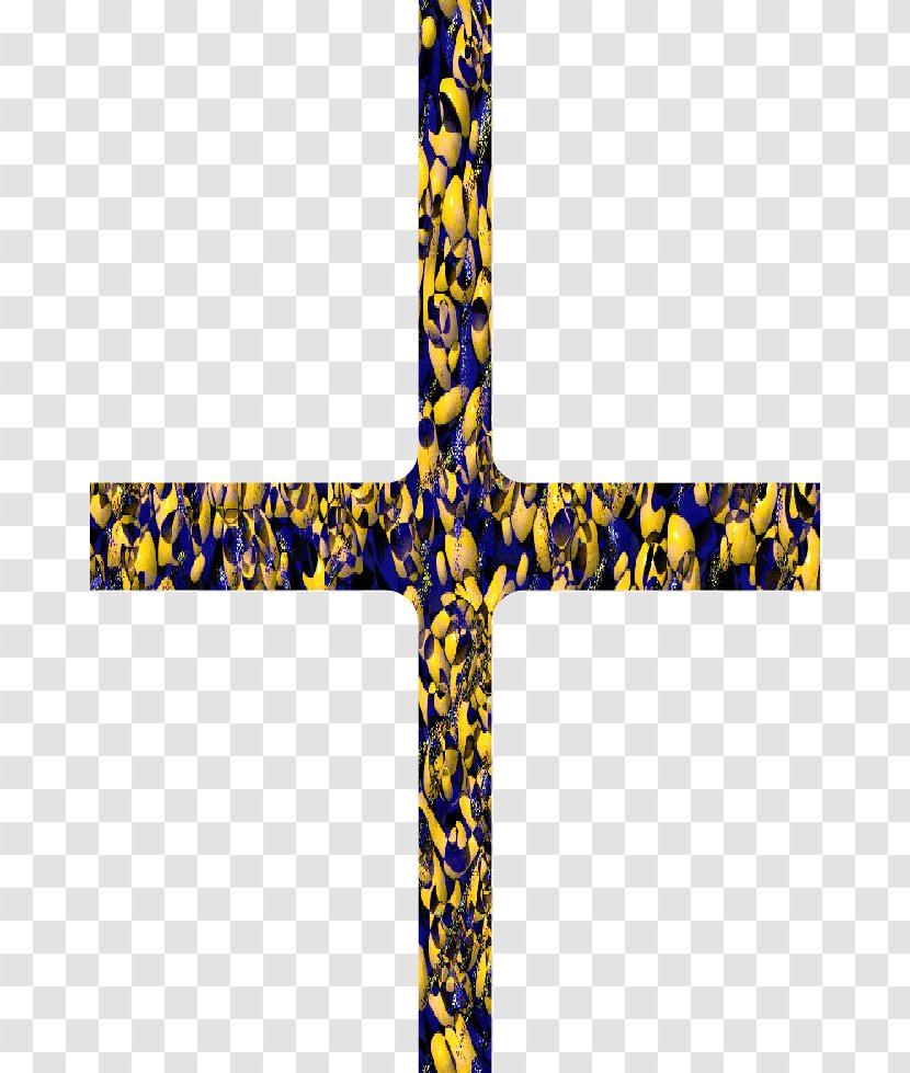 Line - Yellow - Cross Transparent PNG