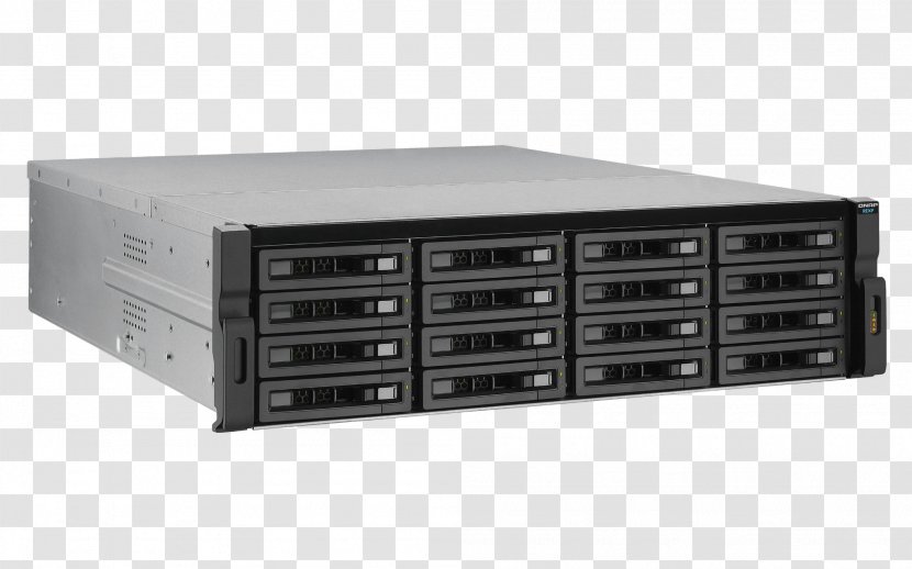 QNAP REXP-1220U-RP TVS-EC1680U-SAS-RP 16-Bay Diskless NAS Server - Serial Ata - SATA 6Gb/s, SAS 12Gb/s Hard Drives Data Storage Network SystemsOthers Transparent PNG