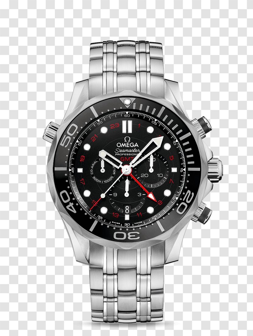 Omega Seamaster SA Watch Chronograph Coaxial Escapement Transparent PNG