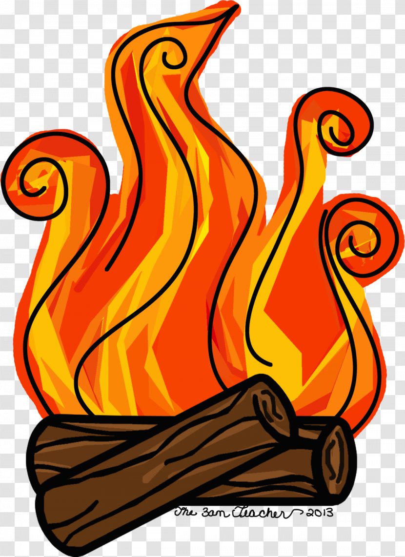 Fireplace Flame Clip Art - Cozy Transparent PNG