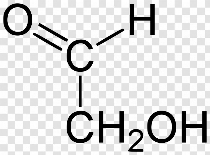 Glycolaldehyde Diose Aldose Monosaccharide - Atom - Diagram Transparent PNG