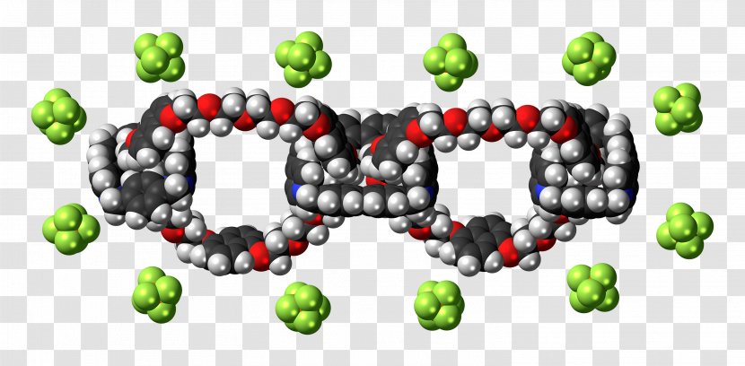 Olympiadane Molecule Chemistry Macrocycle Chemical Substance - Spacefilling Model - Fruit Transparent PNG