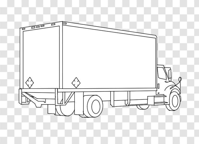 Car Line Art Font - Material - Isuzu Truck Transparent PNG