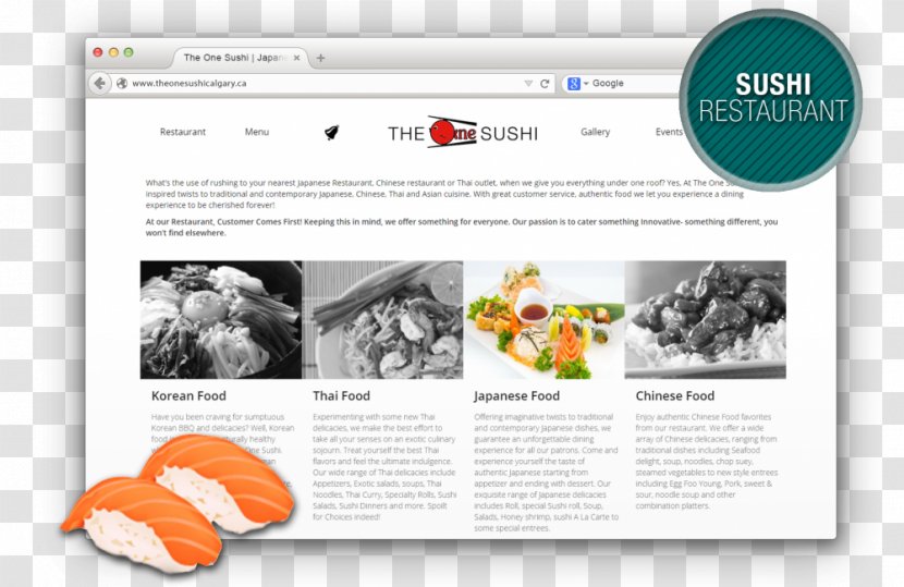 Web Page - Restaurant - Design Transparent PNG