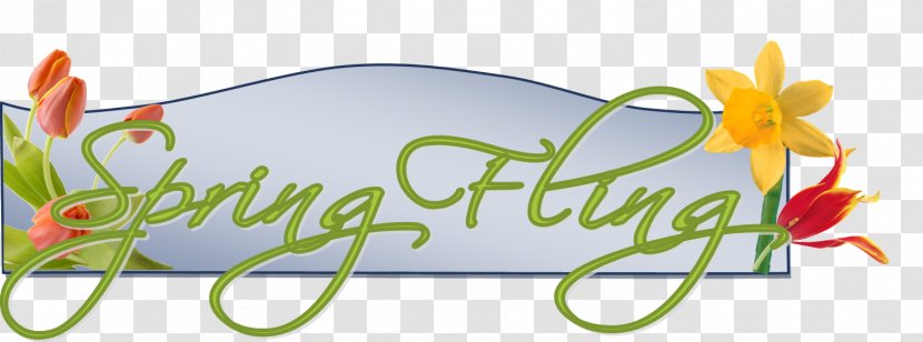 Spring Fling Open House Graphic Design Logo - Floral - Forward Transparent PNG