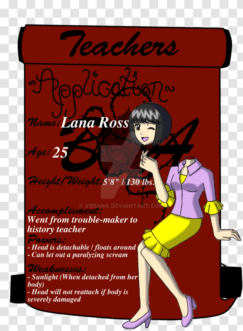Cartoon Text Character Plakat Naukowy - Bloody Rose Transparent PNG