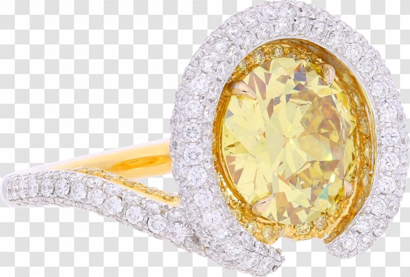 Body Jewellery Diamond - Ring - Yellow Transparent PNG