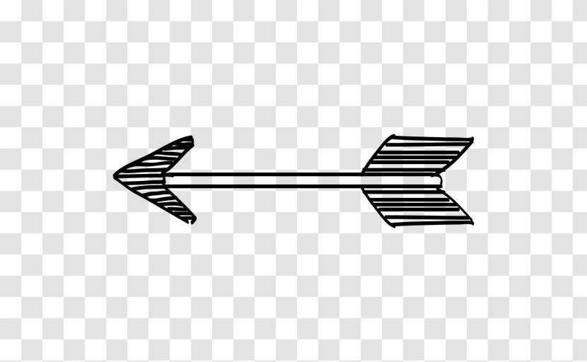 Drawing Bow And Arrow - Ranged Weapon - Draw Transparent PNG