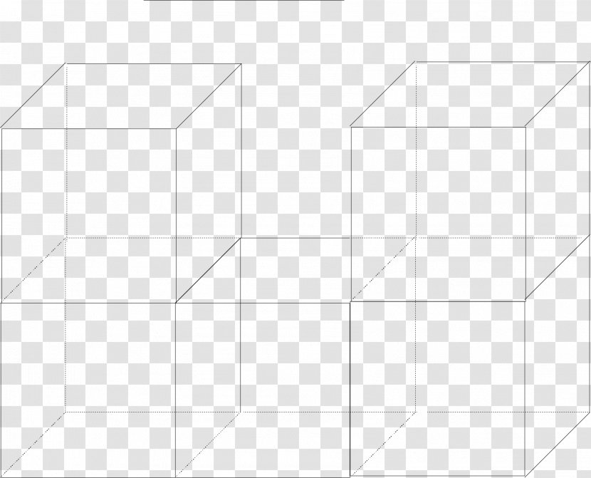 Line Symmetry Structure Angle Pattern - Junior High School Mathematics Creative Cube Transparent PNG