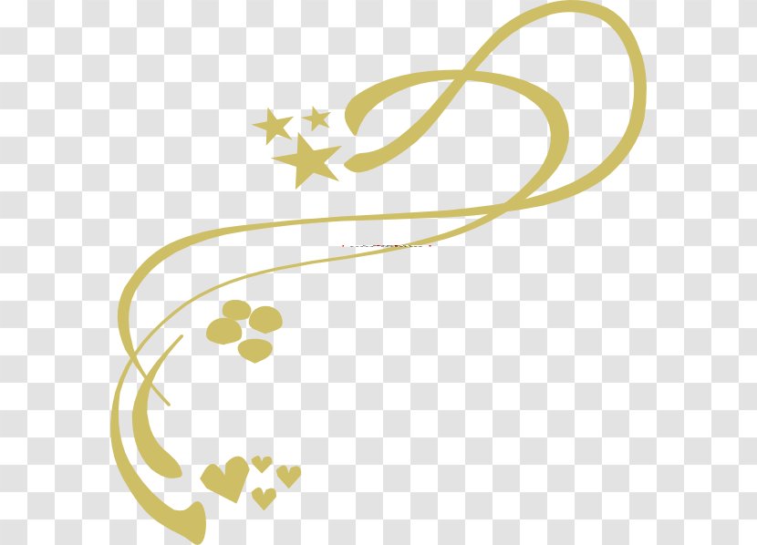 Vine Clip Art - Flower - Gold Vector Transparent PNG