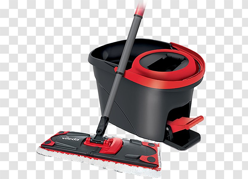 Vileda Mop Bucket Broom Floor - Scrub Transparent PNG