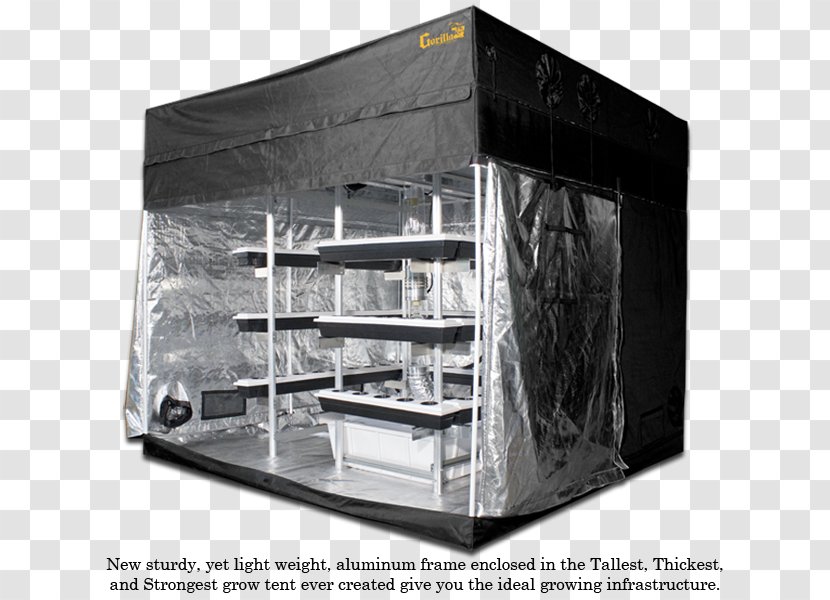 Tent Grow Box Growroom Hydroponics Gorilla - Lightemitting Diode Transparent PNG