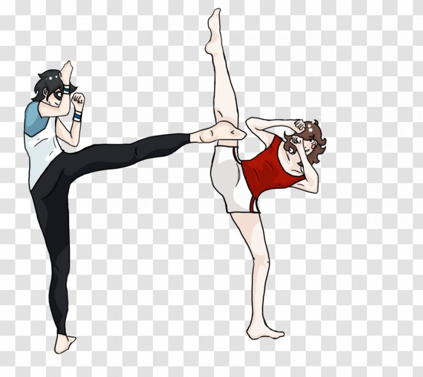 Performing Arts Cartoon Shoulder Physical Fitness - Barefoot Transparent PNG