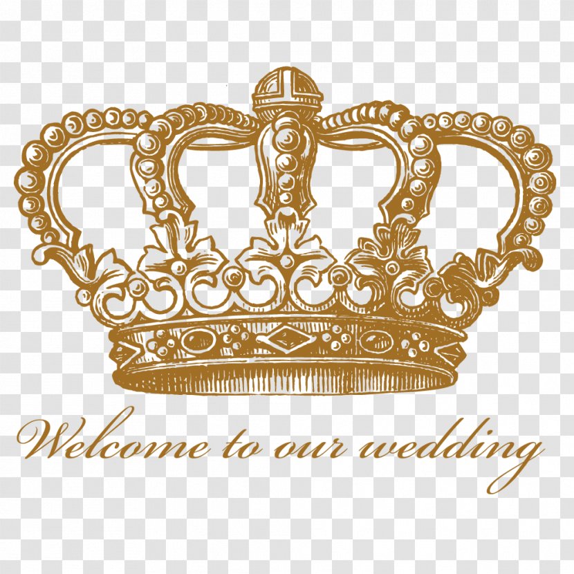Wedding Flower Crown Continental - Brass - Wall Decal Transparent PNG