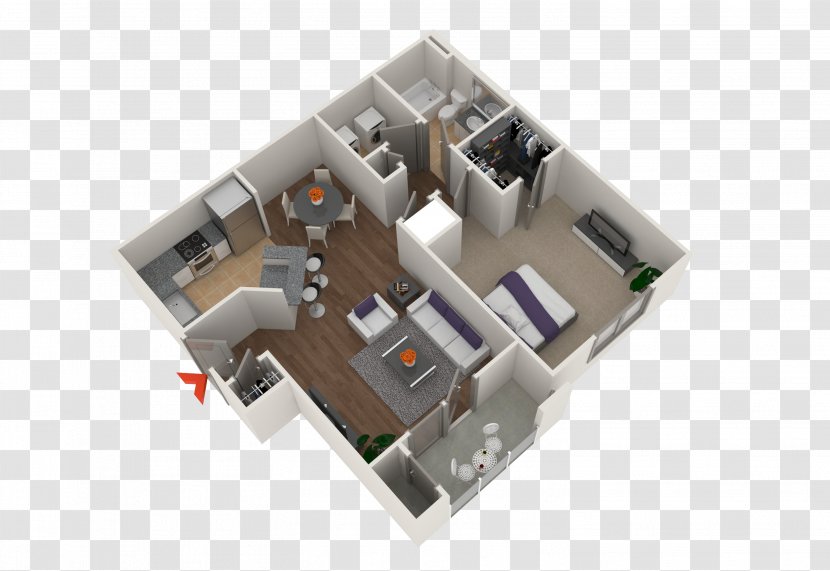 Highland View Apartments House Floor Plan Avenue - Apartment Transparent PNG