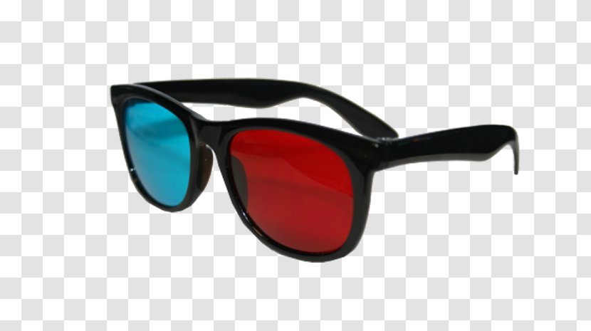 Goggles Sunglasses Red Anaglyph 3D - Glasses Transparent PNG