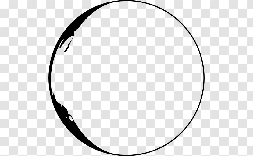 Lunar Phase Symbol - Black And White - Moon Transparent PNG