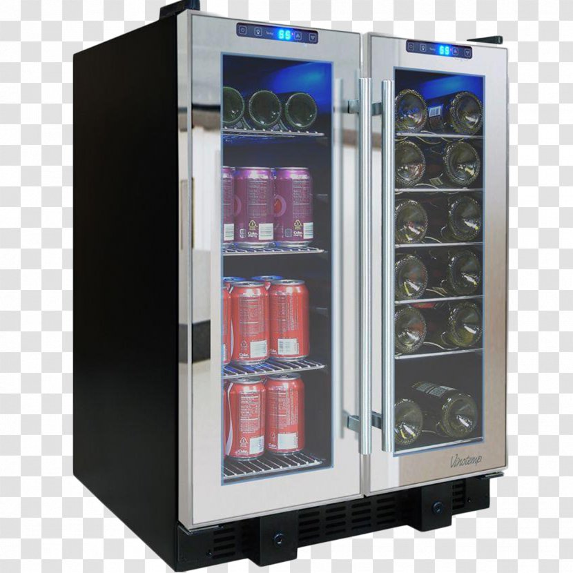 Refrigerator Wine Cooler Beer - Minibar Transparent PNG