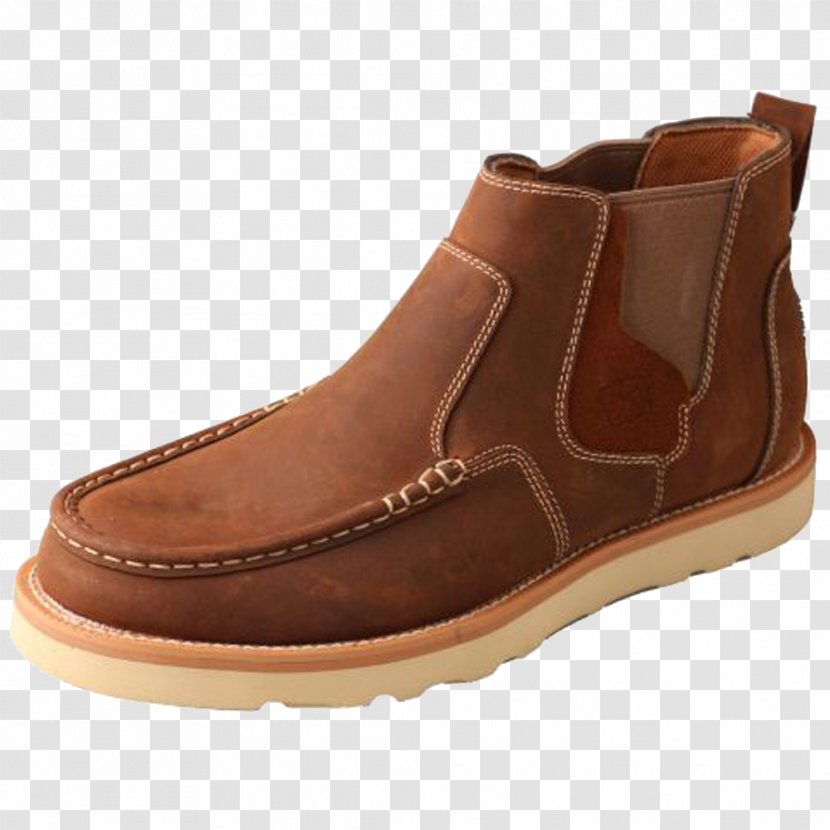 Leather Shoe Boot Moccasin Cowboy - Slipon - Saddle Transparent PNG