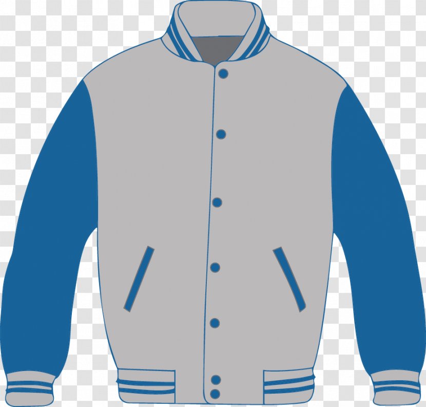 Jacket Clip Art Clothing Image Polar Fleece - Letterman Transparent PNG