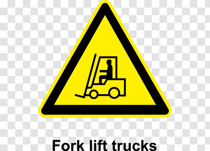 Forklift Warning Sign Transport Clip Art - Hazard Symbol - Cliparts Transparent PNG