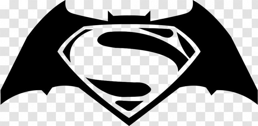 Batman Superman Logo Alfred Pennyworth Diana Prince - Black - Vector Transparent PNG