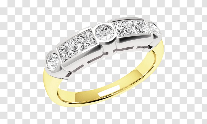 Wedding Ring Diamond Cut Ruby Princess - 10k Black Gold Rings Transparent PNG