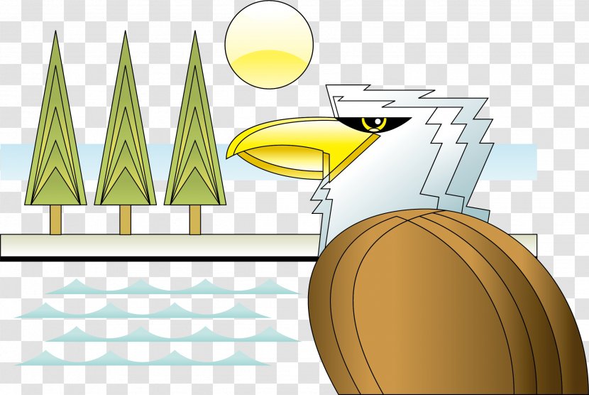 Cartoon Clip Art - Yellow - See The Sunrise Of Zebra Bird Vector Transparent PNG